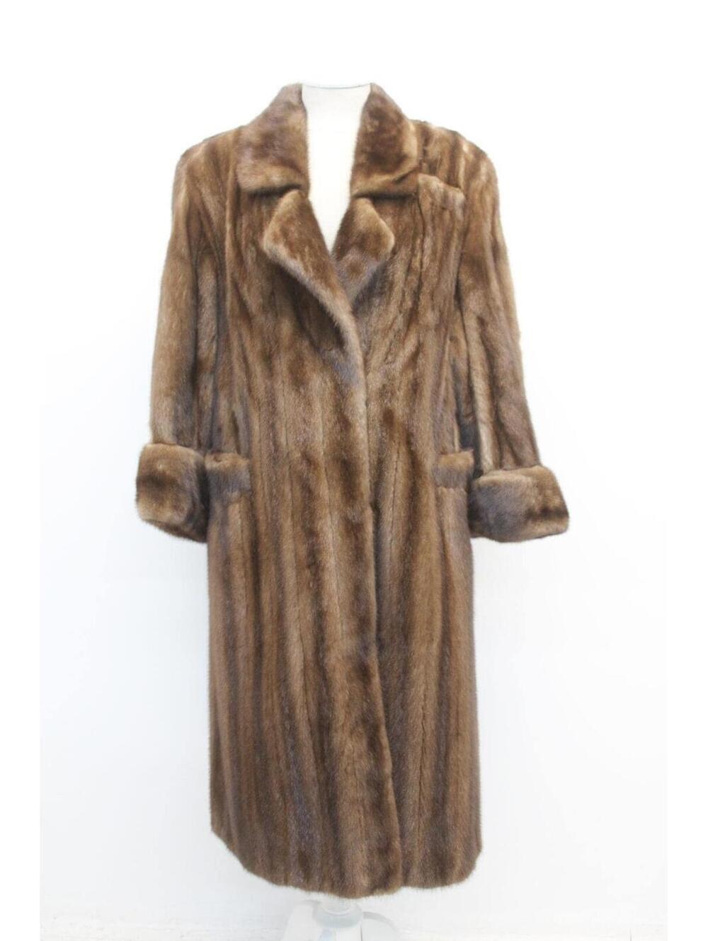 Excellent Female Demi Buff Mink Fur Coat Jacket Women Woman Sz 6-8 Small/Medium
